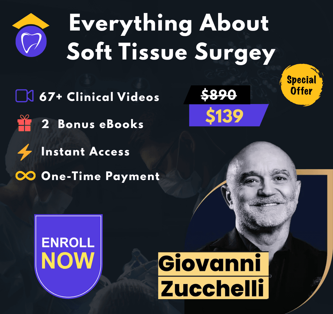Zucchelli Channel International 2026 ( Complete Soft Tissue Course )+ ( Mucogingival Esthetic Surgery Around Implants (2 Volumes) )- Updates Included