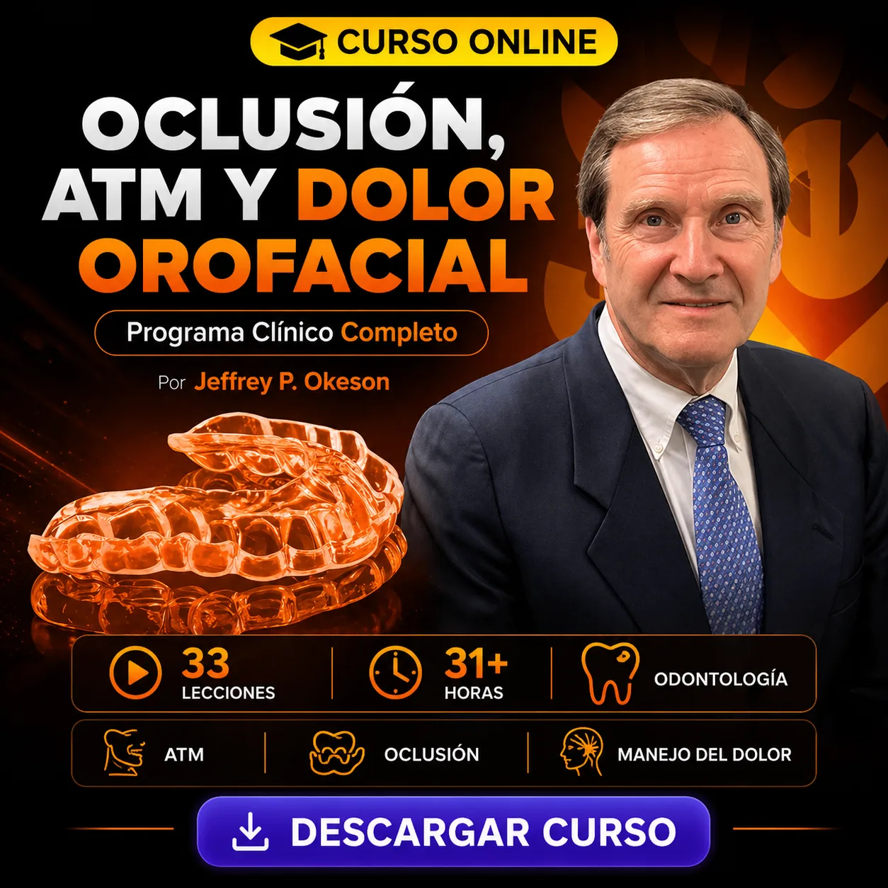 Oclusión, Disfunción Craneomandibular y Dolor Orofacial — Curso Completo de la A a la Z